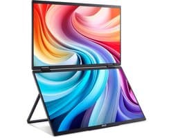 Acer PD193QTE - Opvouwbaar Portable Dual Screen Monitor – 18.5 inch - Touchscreen - 100Hz