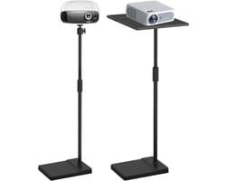 Metaal houder - projector standaard - hoogte verstelbaar - platformhouder - 360° roteerbaar - geschikt voor projectoren tot 3 kg - vrijstaande type met pallets D