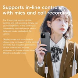 Draagbare DAC Hoofdtelefoon Versterker met 4.4mm & 3.5mm Uitgangen en 10-Band PEQ — thumbnail 3