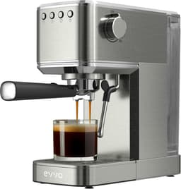 Krachtig Espressomachine met 20 Bar Druk - RVS Behuizing, Geschikt voor Espresso en Cappuccino — thumbnail 2