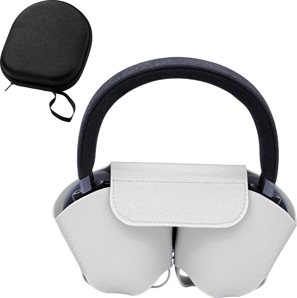 Case geschikt voor AirPods Max - Wit - Cover - Hoesje - Volledige Bescherming - Stevig — afbeelding 1