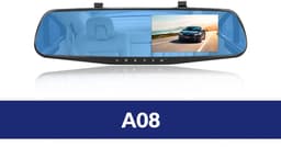 Dashcam voor Auto - Dashcam 4.3 Inch - Full HD 1080P Auto Rij Recorder - Achteruitkijkspiegel DVR - Nachtzicht & Bewegingsdetectie - Zonder Geheugenkaart - Zwart — thumbnail 2