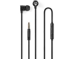 Nedis Bedrade Koptelefoon - 3,5 mm - Kabellengte: 1.20 m - Ingebouwde microfoon - Volumebediening - Zilver / Zwart