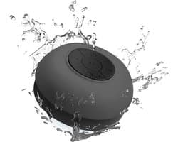 DEXO® Douche Speaker - Badkamer Speaker - Douche Speaker Bluetooth - Zwart - 8cm x 8cm x 7cm