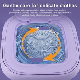 Vt products - Draagbare wasmachine - Mini-wasmachine - Opvouwbaar en groot 11L - Compact formaat - Babykleding - Volautomatisch en gebruiksvriendelijk — thumbnail 3