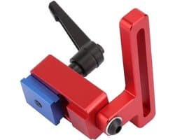 T-Slot T-Tracks Eindstop voor Houtbewerking, Verstelbare Stop voor Miter Tracks en T-Rails, Ideaal voor Precisie en Efficiëntie in je Werkplaats