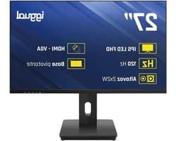 Monitor - Scherm Computer - Ergonomisch Werken - Frameloos IPS Paneel - 27 inch - Zwart