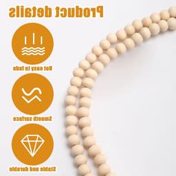 Lanyard voor docenten met ID-houder, houten kralen, schattige lanyard voor vrouwen, sleutelhangers en kaarten, ideaal voor schoolgebruik — thumbnail 3