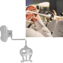 Universele Mini Muziekmap voor Trompet - Bladmuziekstandaard voor Marching Music en Notenhouder in IJzer Zilver — thumbnail 3