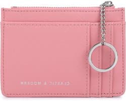 Slimme Minimalistische Kaartenhouder voor 8 Kaarten, Leer, Compact en Ideaal voor Portemonnee en Sleutelhanger