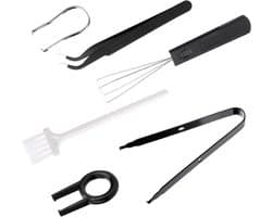 Set van 6 Stuks Keycap Verwijdertools en Schoonmaakset voor Mechanische Toetsenborden - Inclusief Switch Puller en Pincet voor DIY Gebruik