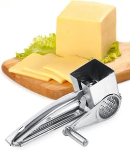 Keukenmachine Rasp - Keukengereedschap - Eten Bereiden - Roestvrij Staal - 20 cm - Zilver — thumbnail 3