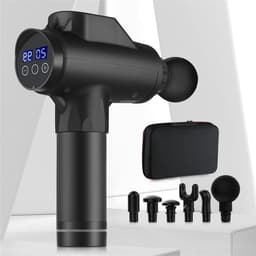 Massage Gun - Spier Stimulator - Spierherstel - Geluidsarm - 22 x 16 x 6cm - Zwart — thumbnail 1