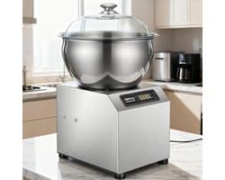 Elektrische Deegkneedmachine - Kneedmachine Brooddeeg - Bakken Thuis - Dubbele Rotatie - 8kg - Zilver