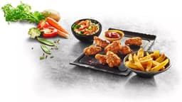 Heteluchtfriteuse - Airfryer Frituur - Gezond Koken - Slimme Technologie - 1.2 kg - Wit — thumbnail 5