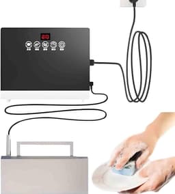 Draagbare Vaatwasser - Huishoudelijke Afwasmachine - Vaat Groenten Wassen - Touchscreen Bediening - Compact Formaat - Zilver — thumbnail 1