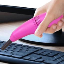 Handstofzuiger - Mini Stofzuiger - Computer Reinigen - USB Oplaadbaar - Compact Formaat - Hot Pink — thumbnail 5