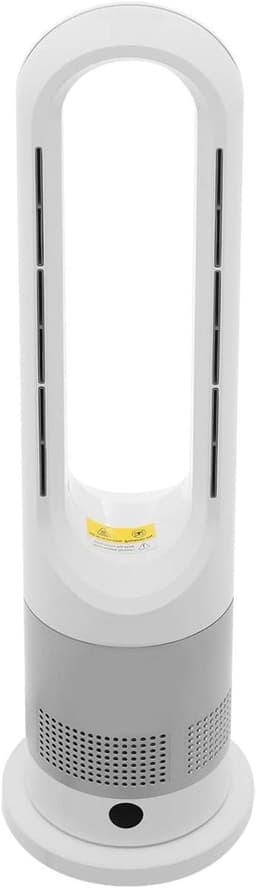 Torenventilator - Bladeless fan staand - Comfortabel binnenklimaat - Dubbele modus koelen verwarmen - 80° oscillatie - Wit zilver — thumbnail 1