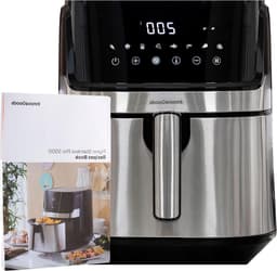 Heteluchtfriteuse - Airfryer - Gezond Koken - Digitale Touchscreen - 55 Liter - Zwart Roestvrij Staal — thumbnail 1