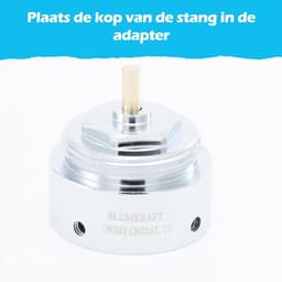 Radiator Adapter - Thermostaat Adapter - Verwarmingsregeling - 12-Punts Ster Bevestiging - M30 x 1.5 - Metaal — thumbnail 4