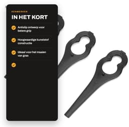 Dailygoods- Grassnijmes 50 Stuks - Kunststof Mes - Duurzaam - Antiroest - Hoge Efficiëntie - Eenvoudig te Installeren - Grasmaaier — thumbnail 2