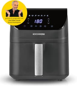 Heteluchtfriteuse - Airfryer Oven - Vetarm Koken - Met Touchscreen - 4 Liter - Grijs — thumbnail 4