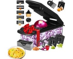 Keuken Hakker - Groente Snijder - Maaltijd Voorbereiding - 18-in-1 Functies - 334 cm Lengte - Zwart