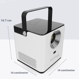 Beamer Projector - Mini Beamer - Thuisbioscoop Creëren - Android Apps Ingebouwd - 1280x720p Resolutie - Wit — thumbnail 3