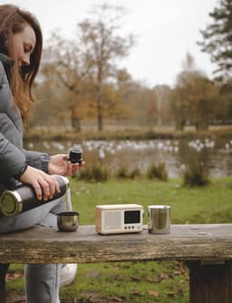 Pure Classic Mini Cotton Wit/Eiken, portabel DAB+ radio met Bluetooth — thumbnail 3