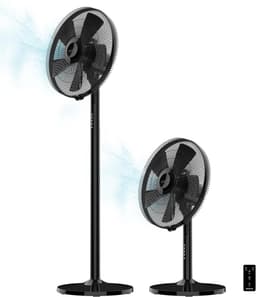 Industriële Ventilator - Staande Ventilator - Ruimte Koeling - Koperen Motor - 40 cm Diameter - Zwart — thumbnail 1
