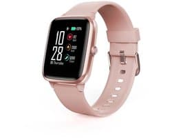 Hama Fit Smartwatch - 1,3-inch touch LCD-scherm - Activitytracker met o.a. hartslagmeter en stappenteller - Meldingen - Geintegreerde GPS - IP68-waterbestendig - Roze