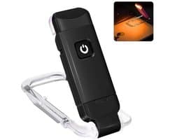 Oplaadbare LED Boekenlamp met Klem - 3 Dimbare Lichtstanden voor Oogvriendelijk Lezen - Draagbare Leeslamp met Bladwijzerfunctie - Ideaal voor Boekenwurmen & Op Reis