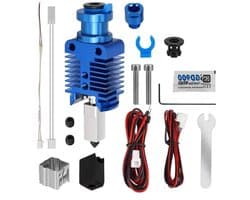 3D Printer Hotend - Extruder Kit - 3D Printen Verbeteren - Hoge Temperatuur Printen - 48W - Blauw
