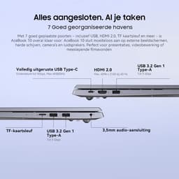 Laptop - Blackview AceBook 10 - 18,5 inch Full HD - 16GB DDR4 - 512GB SSD - Intel Twin Lake N150 - Intel® Graphics - Windows 11 Pro - WiFi 6 -Bluetooth 5.2 - Grijs — thumbnail 5