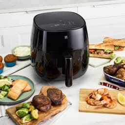 Airfryer - Heteluchtfriteuse - Gezond Frituren - 8 Programma's - 4 Liter - Zwart — thumbnail 4