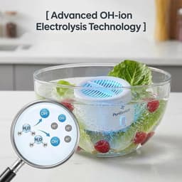 Killogood Draagbare Draadloze Groente- en Fruitwasser - Ultrasone Reiniger voor Fruit- Groenten- Rijst en Vlees — thumbnail 2