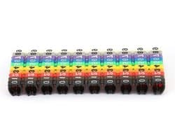 Kleurrijke 2.5mm² Kabel met Nummerlabel en Markering - 100 Stuks voor Organisatie en Identificatie