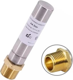 Waterslagdemper Roestvrij Staal - Slangbeschermer Wasautomaat - Waterdruk Dempen - 1/2 Inch NPT Aansluiting — thumbnail 3