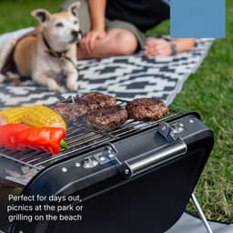 Florixa® Tafel Bbq Houtskool - Weber Bbq -Boretti Bbq - Houtskool - Zwart - 157cm x 39cm x 112cm — thumbnail 3