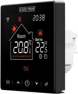 Programmeertbare Wi-Fi thermostaat SN-20, 16A, 230 V, Zwart — thumbnail 5