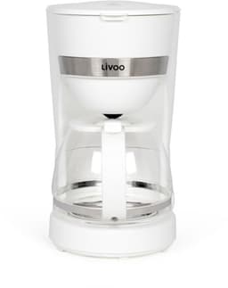 Elektrisch koffiezetapparaat - LIVOO - DOD200W - 750W - 1,25L - 10 tot 12 kopjes - Wit — thumbnail 3