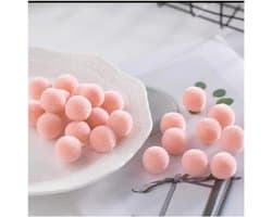 100 Stuks Mini-Pompons voor Knutselen - 2 cm Kleurrijke Pluche Ballen, Decoratie voor Doe-Het-Zelf Projecten, Bruiloft en Handwerk