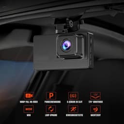 REN®Dashcam voor Auto Voor en Achter - Dashcam - Zwart - 14cm x 11cm x 9cm; 300 g — thumbnail 4