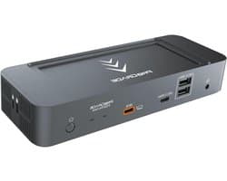 Thunderbolt Dock - Docking Station - Workflow Optimalisatie - Magnetische Top - 10 Poorten - Zwart