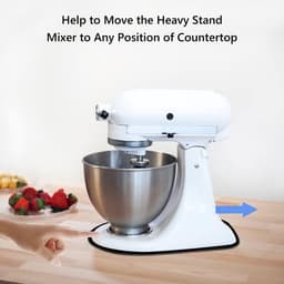 Mixer Glijmat - Keukenrobot Mat - Apparaat Verplaatsen - Premium Materiaal - 34 x 21 cm - Zwart — thumbnail 3