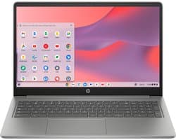 HP Chromebook 15a-nb0910nd Intel® N N100 39,6 cm (15.6") Full HD 4 GB LPDDR5-SDRAM 128 GB UFS Wi-Fi 6 (802.11ax) ChromeOS Zilver