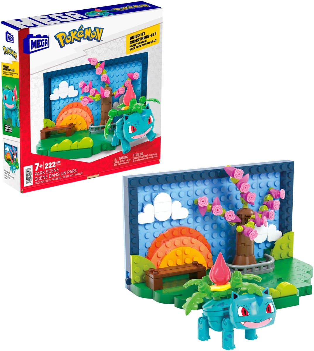 MEGA Pokémon bouwset - Parklandschap Ivysaur Diorama — afbeelding 1
