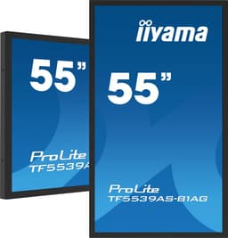 iiyama TF5539AS-B1AG beeldkrant Kiosk-ontwerp 138,7 cm (54.6") LED 435 cd/m² 4K Ultra HD Zwart Touchscreen Type processor Android 11 24/7 — thumbnail 1