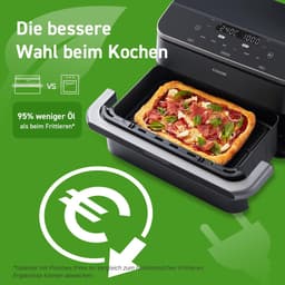 RFWR® Twee Kamers Heteluchtfriteuse met 10 Liter Capaciteit en Dual Blaze Technologie — thumbnail 2