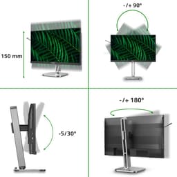 Philips 5000 series 24B2G5301/00 computer monitor 60,5 cm (23.8") 1920 x 1080 Pixels Full HD LCD Zwart — thumbnail 2